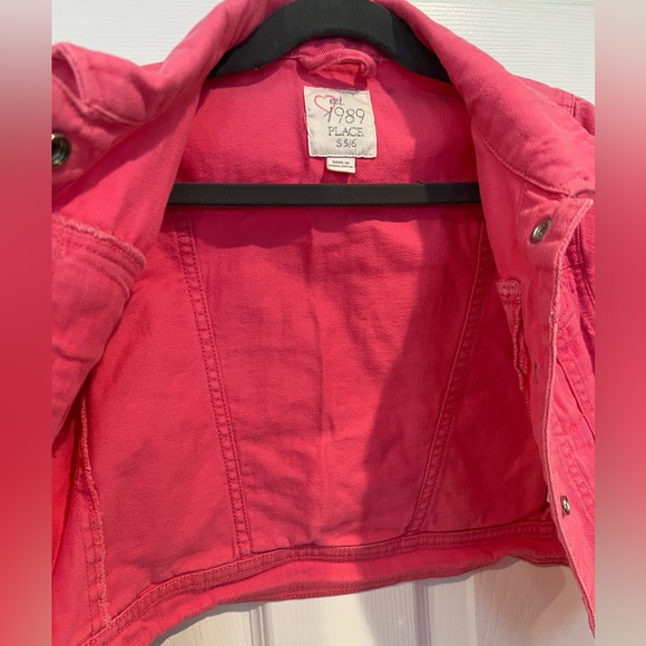 Girls Pink Denim Jacket - Picture 6 of 6